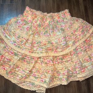 Aerie ruffle mini skirt